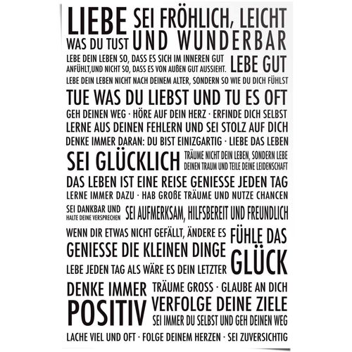 8714597623321 - Poster REINDERS Positiv schwarz (farbe bild(er) schwarz weiß) B61cm H915cm T01cm Papier Bilder 8714597623321 - Poster REINDERS Positiv schwarz (farbe bild(er) schwarz weiß) B61cm H915cm T01cm Papier Bilder