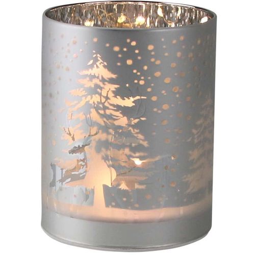 4056422238442 - LED Windlicht AM DESIGN Lampen Gr Höhe 18 cm 1 St silberfarben Windlichter Tischlichter Weihnachtsdeko mit weihnachtlichen Elementen 4056422238442 - LED Windlicht AM DESIGN Lampen Gr Höhe 18 cm 1 St silberfarben Windlichter Tischlichter Weihnachtsdeko mit weihnachtlichen Elementen