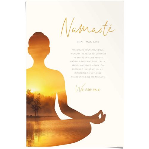 8714597621303 - Poster REINDERS Namasté grün (farbe bild(er) grün) B61cm H915cm T01cm Papier Bilder 8714597621303 - Poster REINDERS Namasté grün (farbe bild(er) grün) B61cm H915cm T01cm Papier Bilder