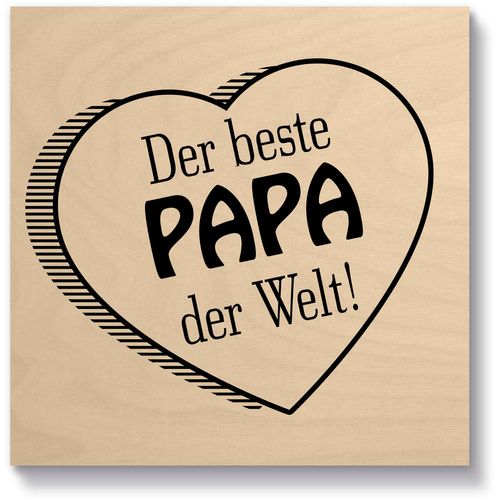 4062144843116 - Holzbild ARTLAND Der beste Papa der Welt Bilder Gr B H T 15 cm x 15 cm x 21 cm quadratisch 1 St beige (natur) Holzbilder 4062144843116 - Holzbild ARTLAND Der beste Papa der Welt Bilder Gr B H T 15 cm x 15 cm x 21 cm quadratisch 1 St beige (natur) Holzbilder