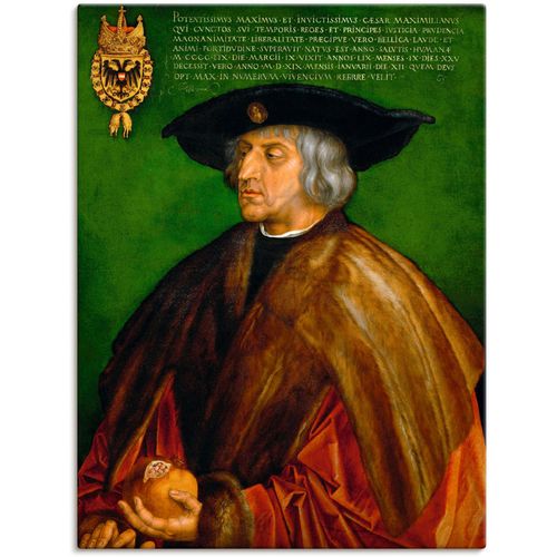 4055327663281 - Wandbild ARTLAND Kaiser Maximilian I 1519 Bilder Gr B H 60 cm x 80 cm Leinwandbild Menschen 1 St grün Bild Poster Bilder als Leinwandbild Wandaufkleber oder in versch Größen 4055327663281 - Wandbild ARTLAND Kaiser Maximilian I 1519 Bilder Gr B H 60 cm x 80 cm Leinwandbild Menschen 1 St grün Bild Poster Bilder als Leinwandbild Wandaufkleber oder in versch Größen