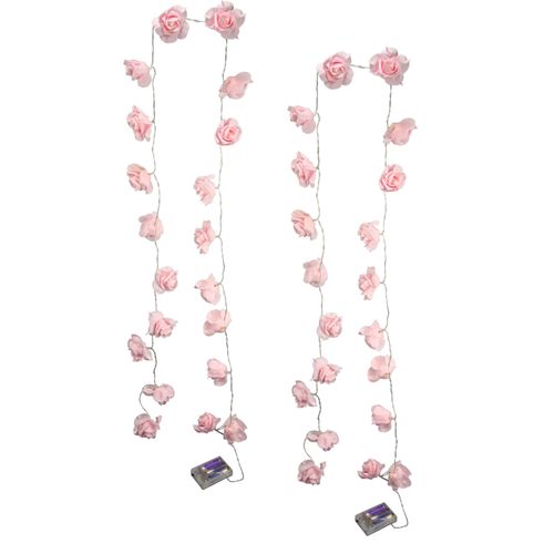 4019844680343 - LED-Lichterkette IGEA Rose Lichterketten Gr Kabellänge 18 m x Gesamtlänge 18 m rosa Lichterketten und Lichtschlauch