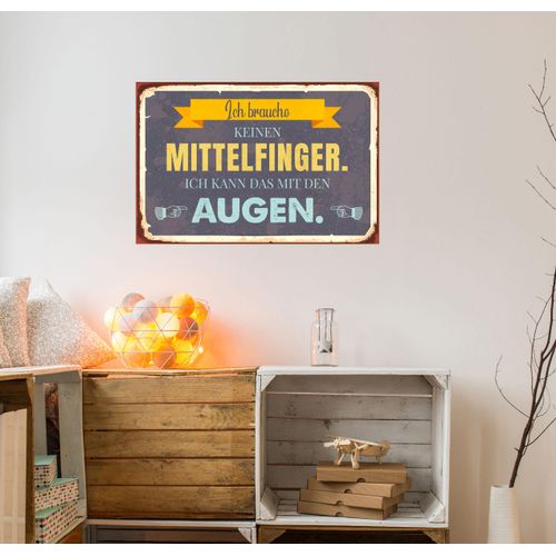 4067437343083 - Metallbild QUEENCE Mittelfinger Bilder Gr B H 45 cm x 30 cm Metallbild Schriftzüge Querformat 1 St gelb Metallbilder Stahlschilder 4067437343083 - Metallbild QUEENCE Mittelfinger Bilder Gr B H 45 cm x 30 cm Metallbild Schriftzüge Querformat 1 St gelb Metallbilder Stahlschilder