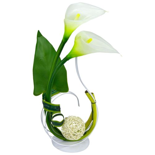 4019844577285 - Kunstpflanze IGEA Calla Kunstpflanzen Gr B H 17 cm x 40 cm 1 St weiß Kunstpflanze Künstliche Zimmerpflanzen Kunstpflanzen