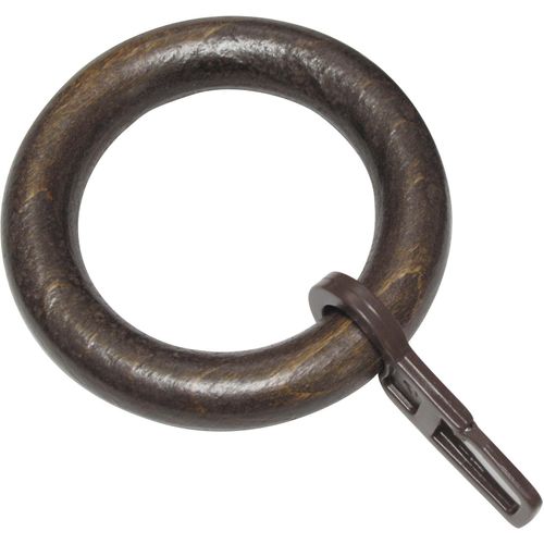 4003018203278 - Gardinenring Lugano Holz Gr 1 braun Ø28cm Gardinenbefestigungen Serie Gardinenstangen-Set Lugano Classic Ø 28 mm