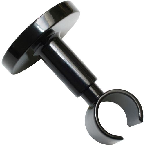 4003018343028 - Deckenträger für Gardinenstangen Deckenträger Gardinenstangen Gardinenstangenhalterungen Gr Länge 6 cm schwarz Gardinenstangenhalter Serie Einzelprogramm Chicago Ø 20 mm
