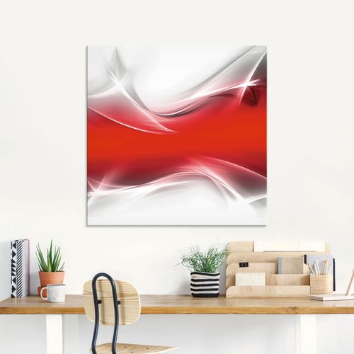 4057738975724 - Glasbild ARTLAND Kreatives Element Bilder Gr B H 100 cm x 50 cm Glasbild Gegenstandslos 1 St rot Glasbilder in verschiedenen Größen 4057738975724 - Glasbild ARTLAND Kreatives Element Bilder Gr B H 100 cm x 50 cm Glasbild Gegenstandslos 1 St rot Glasbilder in verschiedenen Größen
