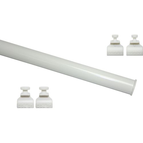 4003018314738 - Beschwerungsgewicht Unterprofil zum Klipsen Gr 1 weiß L60cm Aluminium Beschwerungsgewichte Serie Flächenvorhang-Technik Atlanta 3-läufig