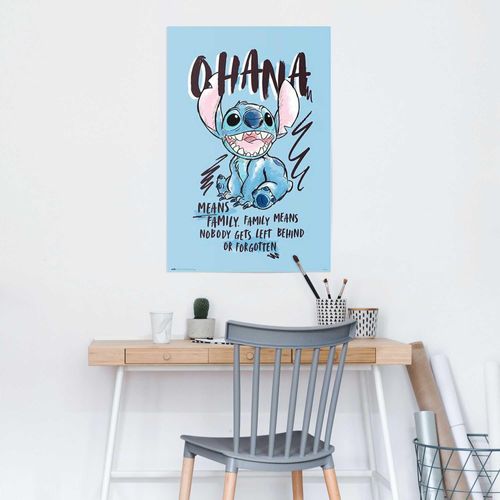 8714597658675 - Poster REINDERS Disney Stitch Ohana blau (farbe bild(er) blau) B61cm H915cm T01cm Holzwerkstoff Bilder 8714597658675 - Poster REINDERS Disney Stitch Ohana blau (farbe bild(er) blau) B61cm H915cm T01cm Holzwerkstoff Bilder