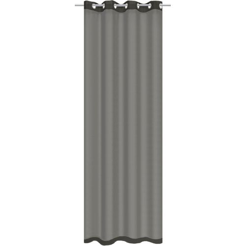 4056751530194 - Gardine HOME WOHNIDEEN DOLLY grau B140cm H245cm Voile Polyester Gardinen transparent 4056751530194 - Gardine HOME WOHNIDEEN DOLLY grau B140cm H245cm Voile Polyester Gardinen transparent