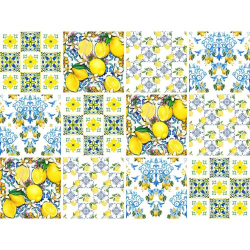 4067437108149 - Fliesenaufkleber QUEENCE Ornamente mit Zitronen gelb B15cm H15cm T02cm Fliesenaufkleber selbstklebend 12er Set 4067437108149 - Fliesenaufkleber QUEENCE Ornamente mit Zitronen gelb B15cm H15cm T02cm Fliesenaufkleber selbstklebend 12er Set