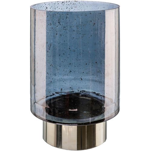 4064118115847 - Windlicht CREATIV DECO Kerzenhalter Gr H 3000 cm blau Kerzenhalter mit Metall-Base Höhe ca 30 cm 4064118115847 - Windlicht CREATIV DECO Kerzenhalter Gr H 3000 cm blau Kerzenhalter mit Metall-Base Höhe ca 30 cm
