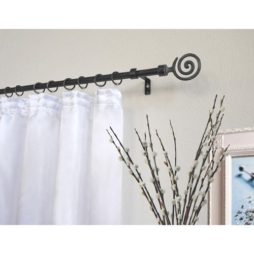 4015161034975 - Gardinenstange Jana Gardinenstangen Gr L 130 cm - 240 cm Ø 13 mm 1 läufig silberfarben (schwarz silberfarben) Gardinenstangen Wandmontage 4015161034975 - Gardinenstange Jana Gardinenstangen Gr L 130 cm - 240 cm Ø 13 mm 1 läufig silberfarben (schwarz silberfarben) Gardinenstangen Wandmontage