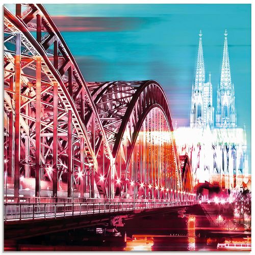 4055327340427 - Glasbild ARTLAND Köln Skyline Abstrakte Collage 13 Bilder Gr B H 30 cm x 30 cm Glasbild Brücken quadratisch 1 St blau Bild Glasbild Glasbilder Bilder in verschiedenen Größen 4055327340427 - Glasbild ARTLAND Köln Skyline Abstrakte Collage 13 Bilder Gr B H 30 cm x 30 cm Glasbild Brücken quadratisch 1 St blau Bild Glasbild Glasbilder Bilder in verschiedenen Größen