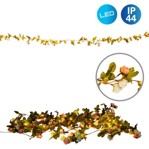 4003222882597 - LED-Lichterkette NÄVE Röschen Lichterketten Gr Dioden 40 St Kabellänge 500 m x Gesamtlänge 420 m bunt Lichterketten und Lichtschlauch weiße rosa Rosenblüten warmweiße LED Länge 420cm Zuleitung 5m 4003222882597 - LED-Lichterkette NÄVE Röschen Lichterketten Gr Dioden 40 St Kabellänge 500 m x Gesamtlänge 420 m bunt Lichterketten und Lichtschlauch weiße rosa Rosenblüten warmweiße LED Länge 420cm Zuleitung 5m