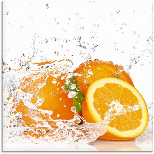 4055327020305 - Glasbild ARTLAND Orange mit Spritzwasser Bilder Gr B H 20 cm x 20 cm Süßspeisen 1 St orange Glasbilder Bilder in verschiedenen Größen 4055327020305 - Glasbild ARTLAND Orange mit Spritzwasser Bilder Gr B H 20 cm x 20 cm Süßspeisen 1 St orange Glasbilder Bilder in verschiedenen Größen
