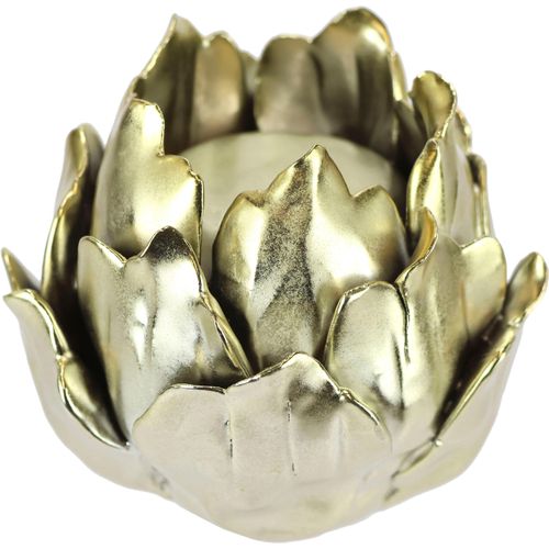 4019844753375 - Kerzenhalter IGEA Artischocke Teelichthalter aus Keramik Höhe ca 9 cm gold (goldfarben) H9cm Ø10cm Keramik Kerzenhalter passend für eine Stumpenkerze oder Teelichtkerze mit Ø 4 cm 4019844753375 - Kerzenhalter IGEA Artischocke Teelichthalter aus Keramik Höhe ca 9 cm gold (goldfarben) H9cm Ø10cm Keramik Kerzenhalter passend für eine Stumpenkerze oder Teelichtkerze mit Ø 4 cm