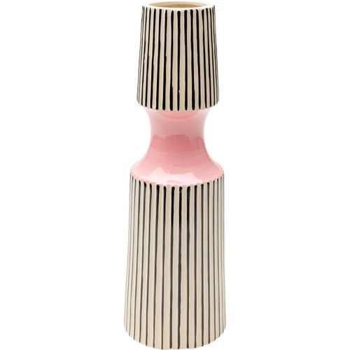 4025621557098 - Tischvase DESIGN Vase Calabria Rosa 41cm bunt (mehrfarbig) B14cm H41cm T14cm Porzellan Vasen 4025621557098 - Tischvase DESIGN Vase Calabria Rosa 41cm bunt (mehrfarbig) B14cm H41cm T14cm Porzellan Vasen