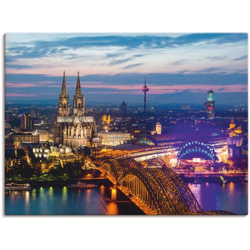 4057738324089 - Wandbild ARTLAND Köln Panorama am Abend Bilder Gr B H 80 cm x 60 cm Leinwandbild Deutschland Querformat 1 St blau Bild Poster Bilder als Alubild Leinwandbild Wandaufkleber oder in versch Größen 4057738324089 - Wandbild ARTLAND Köln Panorama am Abend Bilder Gr B H 80 cm x 60 cm Leinwandbild Deutschland Querformat 1 St blau Bild Poster Bilder als Alubild Leinwandbild Wandaufkleber oder in versch Größen
