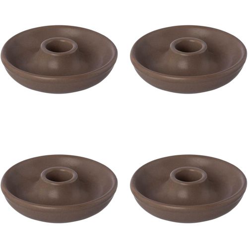 4064118178316 - Kerzenhalter ANDAS Stabkerzenhalter Adalena braun (cafefarben) H3cm Ø9cm Porzellan Kerzenhalter aus Porzellan im nordischen Stil 4064118178316 - Kerzenhalter ANDAS Stabkerzenhalter Adalena braun (cafefarben) H3cm Ø9cm Porzellan Kerzenhalter aus Porzellan im nordischen Stil