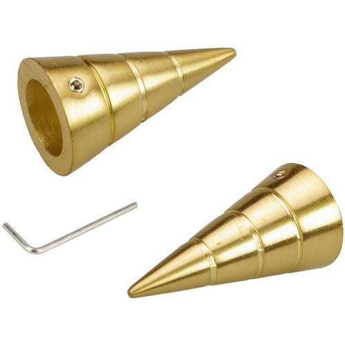 4016318279263 - Gardinenstangen-Endstück Kegel gold (goldfarben matt) L55cm Ø16cm Gardinenstangenendstücke für Gardinenstangen Ø 16 mm 4016318279263 - Gardinenstangen-Endstück Kegel gold (goldfarben matt) L55cm Ø16cm Gardinenstangenendstücke für Gardinenstangen Ø 16 mm