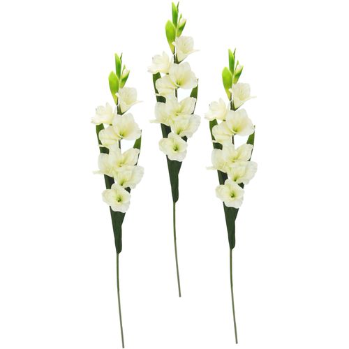 4019844782108 - Kunstblume IGEA Gladiole weiß B12cm H93cm Obermaterial 98% Polyester 2% Kunststoff Kunstpflanzen 3er Set 4019844782108 - Kunstblume IGEA Gladiole weiß B12cm H93cm Obermaterial 98% Polyester 2% Kunststoff Kunstpflanzen 3er Set