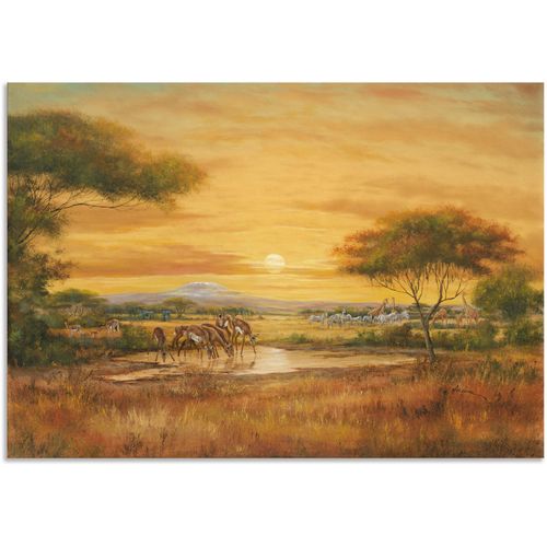 4057738426349 - Wandbild ARTLAND Afrikanische Steppe Bilder Gr B H 70 cm x 50 cm Alu-Dibond-Druck Wildtiere Querformat 1 St braun Kunstdrucke als Alubild Leinwandbild Wandaufkleber oder Poster in versch Größen 4057738426349 - Wandbild ARTLAND Afrikanische Steppe Bilder Gr B H 70 cm x 50 cm Alu-Dibond-Druck Wildtiere Querformat 1 St braun Kunstdrucke als Alubild Leinwandbild Wandaufkleber oder Poster in versch Größen