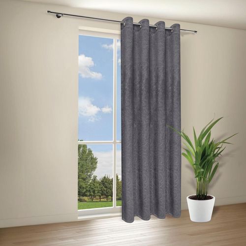 4007863680215 - Gardine Caron Gr 1 grau (dunkelgrau) B140cm H245cm Wirkware Polyester Gardinen Deko Ösenschal Caron mit Prägung 4007863680215 - Gardine Caron Gr 1 grau (dunkelgrau) B140cm H245cm Wirkware Polyester Gardinen Deko Ösenschal Caron mit Prägung