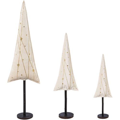 4064118993452 - Dekobaum CREATIV DECO Weihnachtsdeko Dekofiguren Gr B H 1700 cm x 5500 cm beige (creme) Dekoweihnachtsbäume aus Samtstoff mit Applikationen in 3 Größen 30x9 40x13 55x17 cm 4064118993452 - Dekobaum CREATIV DECO Weihnachtsdeko Dekofiguren Gr B H 1700 cm x 5500 cm beige (creme) Dekoweihnachtsbäume aus Samtstoff mit Applikationen in 3 Größen 30x9 40x13 55x17 cm