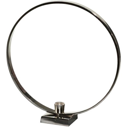 4064118178729 - Kerzenhalter CREATIV HOME Stabkerzenhalter OPUS aus Aluminium silber (silberfarben) B31cm H33cm T8cm Aluminium Kerzenhalter in runder Form 4064118178729 - Kerzenhalter CREATIV HOME Stabkerzenhalter OPUS aus Aluminium silber (silberfarben) B31cm H33cm T8cm Aluminium Kerzenhalter in runder Form