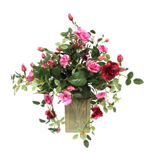 4019844620479 - Kunstblume IGEA Wildröschen in Vase rosa B26cm H32cm L26cm Polyester Kunstpflanzen Deko Kunstblume Rosen Kunstrosen Blumen Hochzeitsdeko 4019844620479 - Kunstblume IGEA Wildröschen in Vase rosa B26cm H32cm L26cm Polyester Kunstpflanzen Deko Kunstblume Rosen Kunstrosen Blumen Hochzeitsdeko