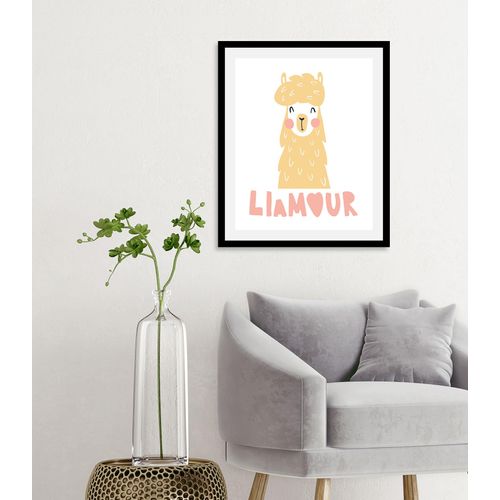 4067437345261 - Bild QUEENCE Llamour rosa (farbe rahmen schwarz farbe bild(er) rosa) B50cm H70cm Acrylglas Papier Holz Bilder gerahmt 4067437345261 - Bild QUEENCE Llamour rosa (farbe rahmen schwarz farbe bild(er) rosa) B50cm H70cm Acrylglas Papier Holz Bilder gerahmt