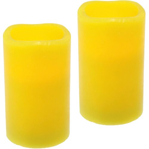 4019844799625 - LED-Kerze IGEA LED-Kerzen Flackernd Warmweiß 2er Set Stumpenkerze Deko Valentinstag Kerzen Gr H 13 cm gelb Weihnachtsbeleuchtung Innen Romantische Dekoration Creme Echtwachs romantisch 4019844799625 - LED-Kerze IGEA LED-Kerzen Flackernd Warmweiß 2er Set Stumpenkerze Deko Valentinstag Kerzen Gr H 13 cm gelb Weihnachtsbeleuchtung Innen Romantische Dekoration Creme Echtwachs romantisch