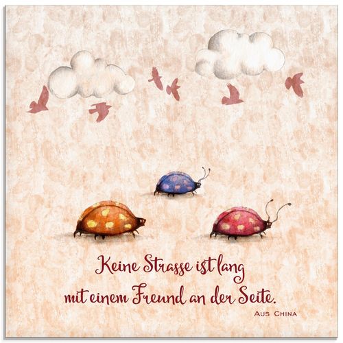 4057738113850 - Glasbild ARTLAND Lebensweisheit Freunde Bilder Gr B H 50 cm x 50 cm Glasbild Tiere quadratisch 1 St beige (naturfarben) Bild Glasbild Glasbilder Bilder in verschiedenen Größen 4057738113850 - Glasbild ARTLAND Lebensweisheit Freunde Bilder Gr B H 50 cm x 50 cm Glasbild Tiere quadratisch 1 St beige (naturfarben) Bild Glasbild Glasbilder Bilder in verschiedenen Größen