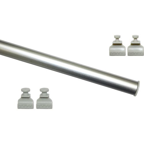 4003018314745 - Beschwerungsgewicht Unterprofil zum Klipsen Gr 1 silber (silberfarben) L60cm Aluminium Beschwerungsgewichte Serie Flächenvorhang-Technik Atlanta 3-läufig