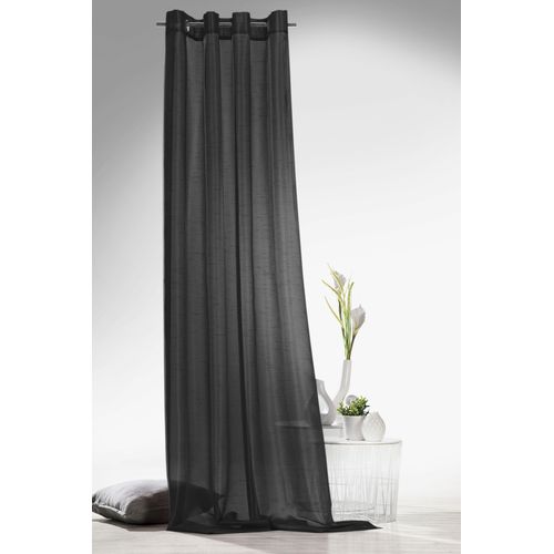4005385140392 - Vorhang WECKBRODT Klara Gr 1 grau (anthrazit) B140cm H245cm Polyester Gardinen Ösenschal Gardine halbtransparent Wildseiten - Optik 4005385140392 - Vorhang WECKBRODT Klara Gr 1 grau (anthrazit) B140cm H245cm Polyester Gardinen Ösenschal Gardine halbtransparent Wildseiten - Optik