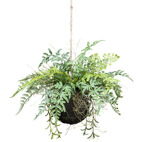4064118181262 - Kunstranke CREATIV GREEN Mix-Farn-Hängekugel grün H25cm Kunstpflanzen auf künstlichem Moosballen 4064118181262 - Kunstranke CREATIV GREEN Mix-Farn-Hängekugel grün H25cm Kunstpflanzen auf künstlichem Moosballen