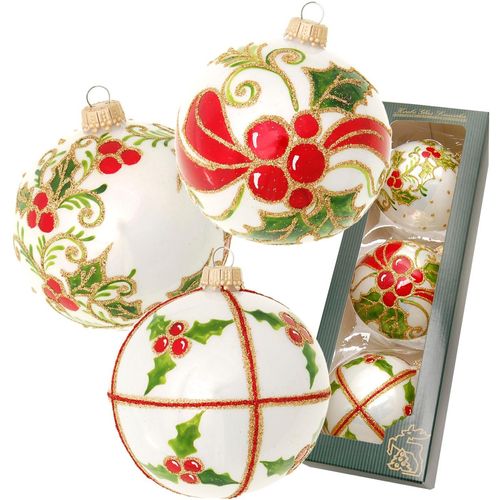 0024762108583 - Weihnachtsbaumkugel KREBS GLAS LAUSCHA Stechpalme mundgeblasen und handbemalt rot (weiß) Ø8cm Glas Weihnachtsbaumkugeln Weihnachtsbaumkugeln Weihnachtsdeko Christbaumschmuck Christbaumkugeln aus Glas 0024762108583 - Weihnachtsbaumkugel KREBS GLAS LAUSCHA Stechpalme mundgeblasen und handbemalt rot (weiß) Ø8cm Glas Weihnachtsbaumkugeln Weihnachtsbaumkugeln Weihnachtsdeko Christbaumschmuck Christbaumkugeln aus Glas