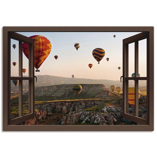 4057738335023 - Wandbild ARTLAND Fensterblick Kappadokien Ballonfahrt Bilder Gr B H 100 cm x 70 cm Leinwandbild Ballonfahren Querformat 1 St braun Bild Metallbild Metallbilder Bilder als Alubild Leinwandbild Wandaufkleber oder Poster in versch Größen 4057738335023 - Wandbild ARTLAND Fensterblick Kappadokien Ballonfahrt Bilder Gr B H 100 cm x 70 cm Leinwandbild Ballonfahren Querformat 1 St braun Bild Metallbild Metallbilder Bilder als Alubild Leinwandbild Wandaufkleber oder Poster in versch Größen
