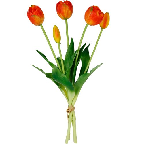 4019844805258 - Kunstblume IGEA Tulpen orange B20cm H39cm L12cm Polyester Kunstpflanzen Real-Touch Tulpenbund künstlich Blüten Tulpenstrauß 4019844805258 - Kunstblume IGEA Tulpen orange B20cm H39cm L12cm Polyester Kunstpflanzen Real-Touch Tulpenbund künstlich Blüten Tulpenstrauß