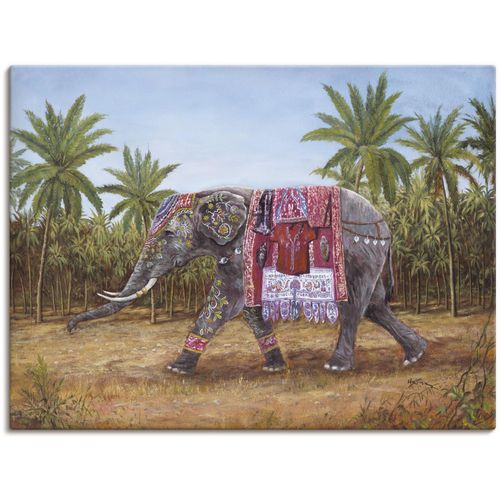 4055327156653 - Wandbild ARTLAND Indischer Elefant Bilder Gr B H 80 cm x 60 cm Leinwandbild Wildtiere 1 St braun Bild Metallbild Metallbilder Bilder als Alubild Leinwandbild Wandaufkleber oder Poster in versch Größen 4055327156653 - Wandbild ARTLAND Indischer Elefant Bilder Gr B H 80 cm x 60 cm Leinwandbild Wildtiere 1 St braun Bild Metallbild Metallbilder Bilder als Alubild Leinwandbild Wandaufkleber oder Poster in versch Größen