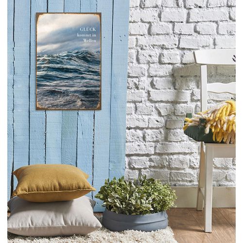 4067437337334 - Metallbild QUEENCE Glück Bilder Gr B H 30 cm x 45 cm Metallbild Meer Hochformat 1 St blau Metallbilder Stahlschilder 4067437337334 - Metallbild QUEENCE Glück Bilder Gr B H 30 cm x 45 cm Metallbild Meer Hochformat 1 St blau Metallbilder Stahlschilder
