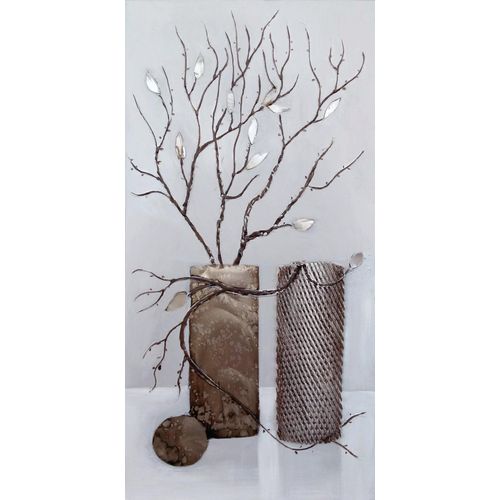 4032295017230 - Ölbild BÖNNINGHOFF Ölgemälde Pflanzen silber (farbe bild(er) silberfarben) B40cm H80cm T25cm Holz Canvas Bilder handgefertigt 4032295017230 - Ölbild BÖNNINGHOFF Ölgemälde Pflanzen silber (farbe bild(er) silberfarben) B40cm H80cm T25cm Holz Canvas Bilder handgefertigt