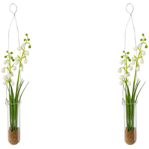4064118141211 - Kunstblume CREATIV GREEN Maiglöckchen in Hängevase Kunstpflanzen Gr B H 4 cm x 35 cm 2 St weiß Kunst-Blumen 4064118141211 - Kunstblume CREATIV GREEN Maiglöckchen in Hängevase Kunstpflanzen Gr B H 4 cm x 35 cm 2 St weiß Kunst-Blumen