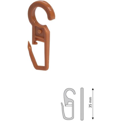 4016318012075 - Faltenclip LIEDECO braun (kirschbaumfarben) H35cm Ø1cm Kunststoff Gardinenbefestigungen Faltenlegehaken für Gardinenringe Öse 10 mm 4016318012075 - Faltenclip LIEDECO braun (kirschbaumfarben) H35cm Ø1cm Kunststoff Gardinenbefestigungen Faltenlegehaken für Gardinenringe Öse 10 mm