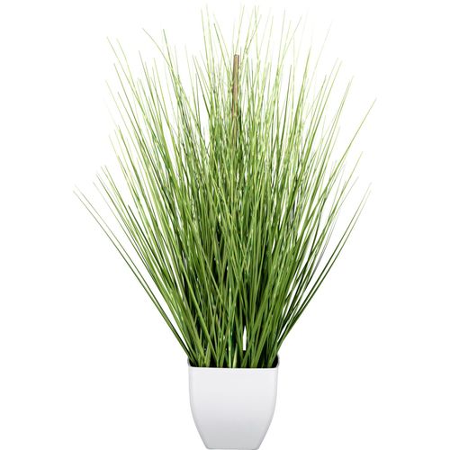 4064118237938 - Kunstgras CREATIV GREEN Grasbusch grün H59cm Kunststoff Kunstpflanzen im weißen Topf 4064118237938 - Kunstgras CREATIV GREEN Grasbusch grün H59cm Kunststoff Kunstpflanzen im weißen Topf