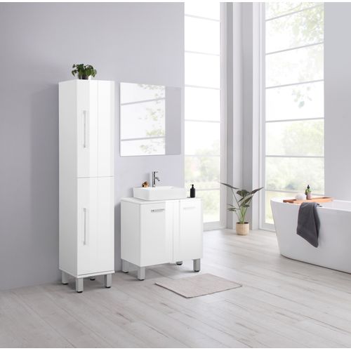 4068223454341 - Badspiegel WELLTIME Florenz weiß B60cm H60cm T18cm MDF Spiegel in drei Breiten (60cm80cm100cm) 4068223454341 - Badspiegel WELLTIME Florenz weiß B60cm H60cm T18cm MDF Spiegel in drei Breiten (60cm80cm100cm)