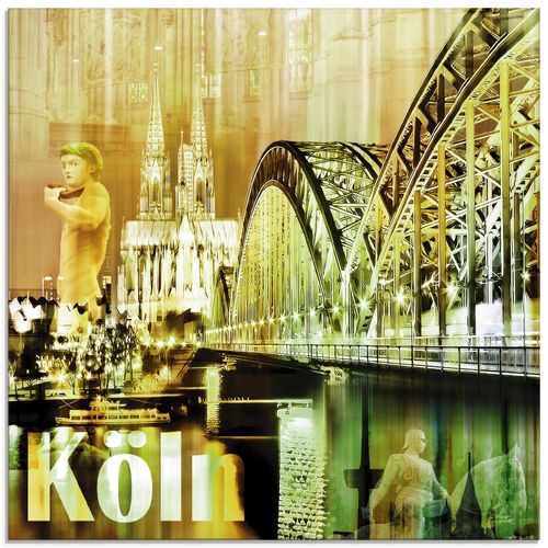 4055327316439 - Glasbild ARTLAND Köln Skyline Abstrakte Collage Bilder Gr B H 50 cm x 50 cm Glasbild Gebäude quadratisch 1 St gelb Bild Glasbild Glasbilder Bilder in verschiedenen Größen 4055327316439 - Glasbild ARTLAND Köln Skyline Abstrakte Collage Bilder Gr B H 50 cm x 50 cm Glasbild Gebäude quadratisch 1 St gelb Bild Glasbild Glasbilder Bilder in verschiedenen Größen