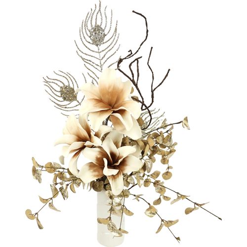 4019844804152 - Winterliche Kunstpflanze IGEA Gesteck Soft-Magnolie in Vase festliche Weihnachtdeko beige B40cm H56cm T23cm Kunststoff Polyester Kunstpflanzen Kunstblumen-Arrangement Blumenensemble Weihnachtsgesteck 4019844804152 - Winterliche Kunstpflanze IGEA Gesteck Soft-Magnolie in Vase festliche Weihnachtdeko beige B40cm H56cm T23cm Kunststoff Polyester Kunstpflanzen Kunstblumen-Arrangement Blumenensemble Weihnachtsgesteck