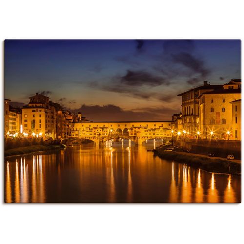 4062144761625 - Wandbild ARTLAND FLORENZ Ponte Vecchio am Abend Bilder Gr B H 100 cm x 70 cm Leinwandbild Florenz Querformat 1 St orange Kunstdrucke als Alubild Leinwandbild Wandaufkleber oder Poster in versch Größen 4062144761625 - Wandbild ARTLAND FLORENZ Ponte Vecchio am Abend Bilder Gr B H 100 cm x 70 cm Leinwandbild Florenz Querformat 1 St orange Kunstdrucke als Alubild Leinwandbild Wandaufkleber oder Poster in versch Größen